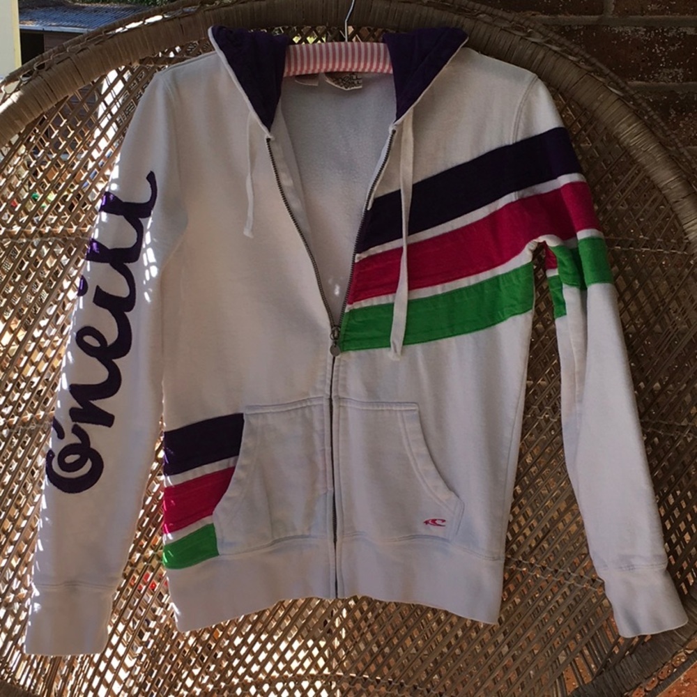 O’Neill colorful zip hoodie
